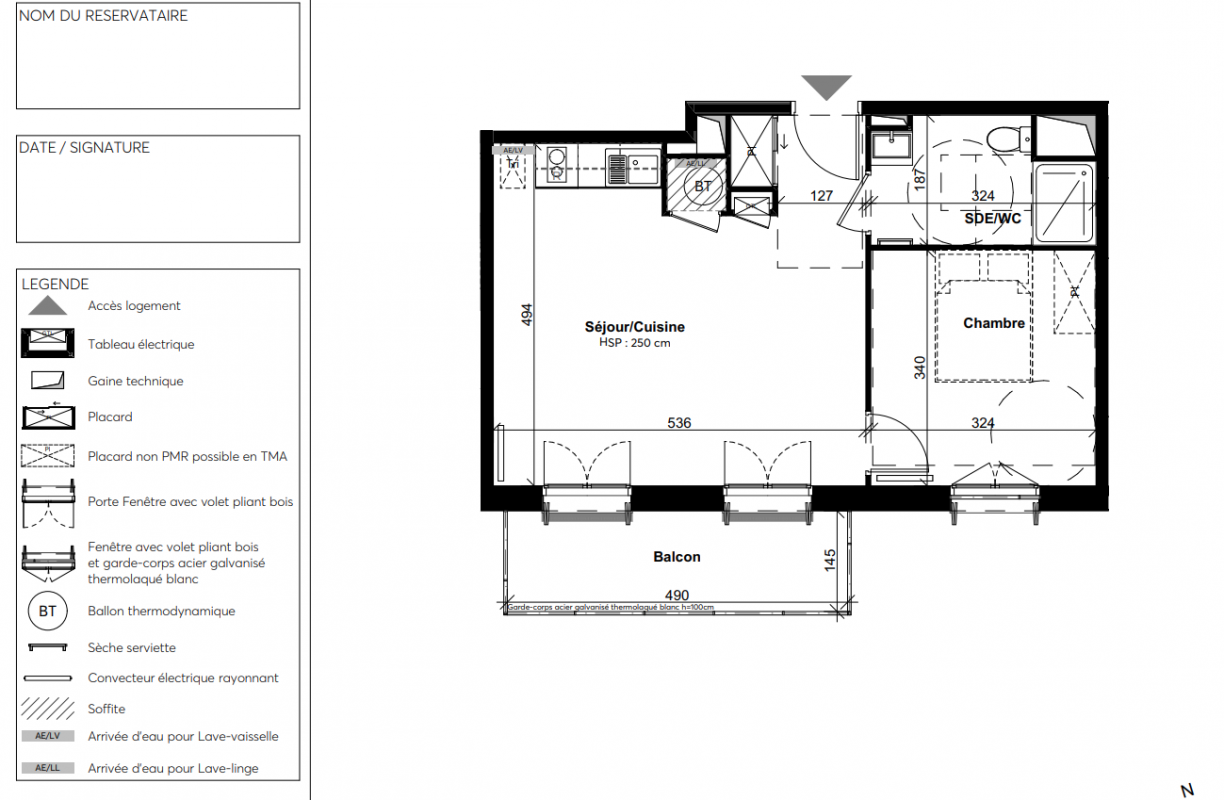 Plan du lot