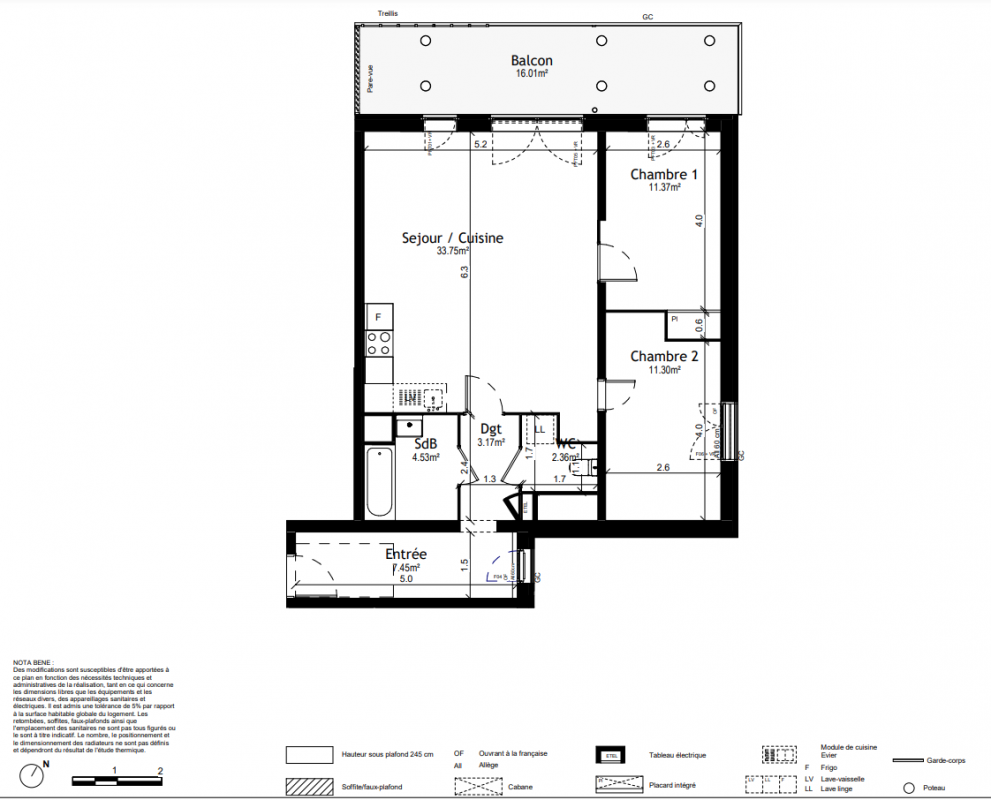 Plan du lot