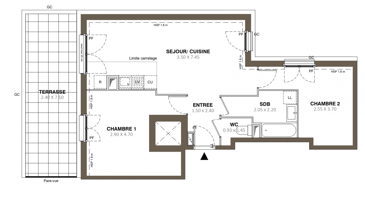 Plan du lot