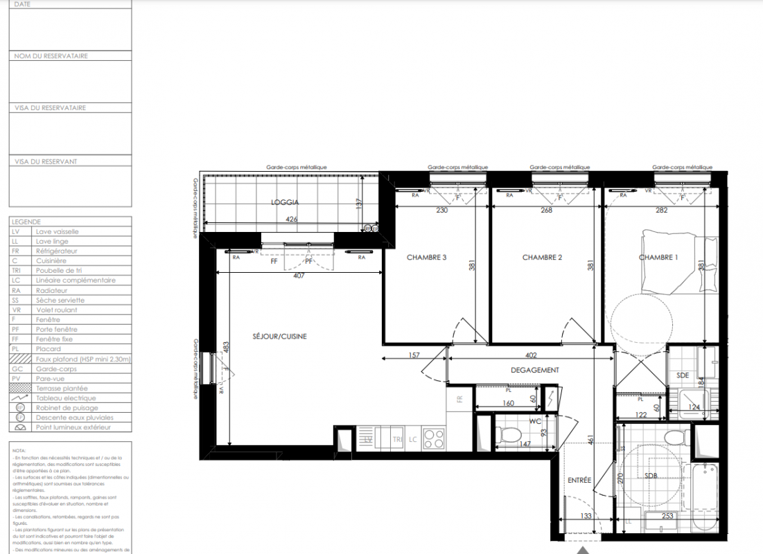 Plan du lot