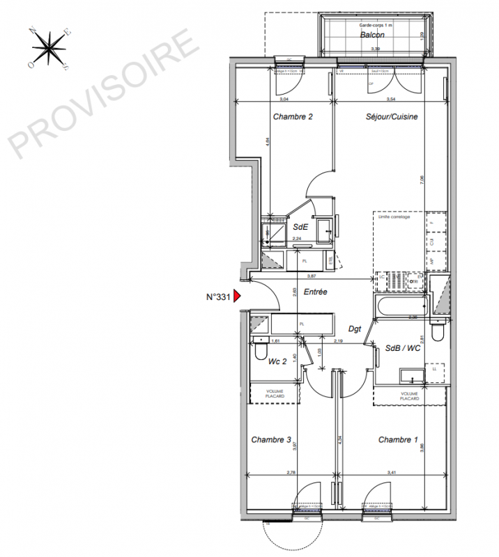 Plan du lot