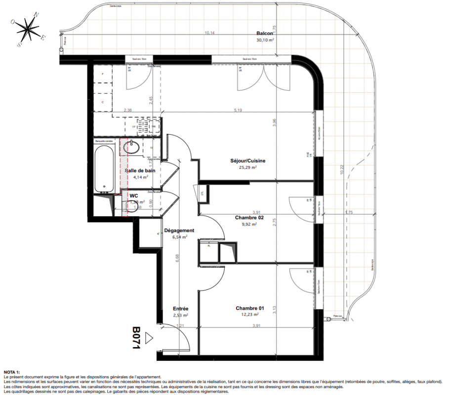 Plan du lot