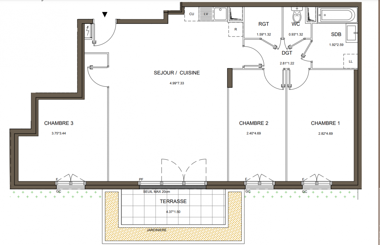 Plan du lot