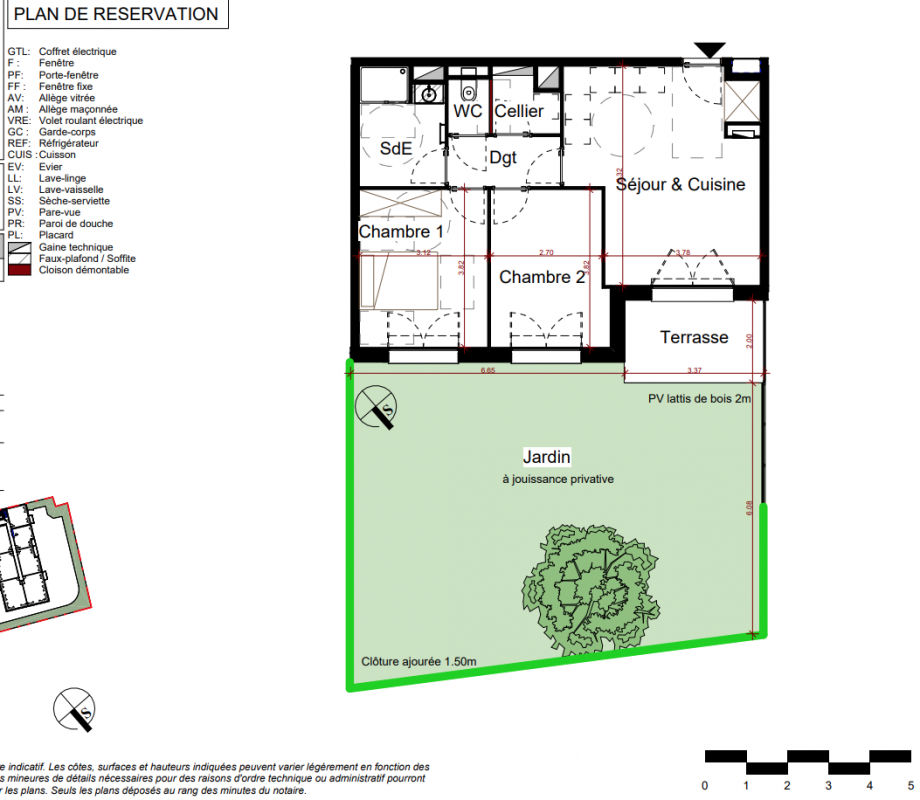 Plan du lot