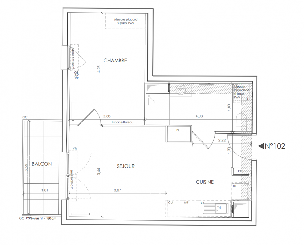 Plan du lot