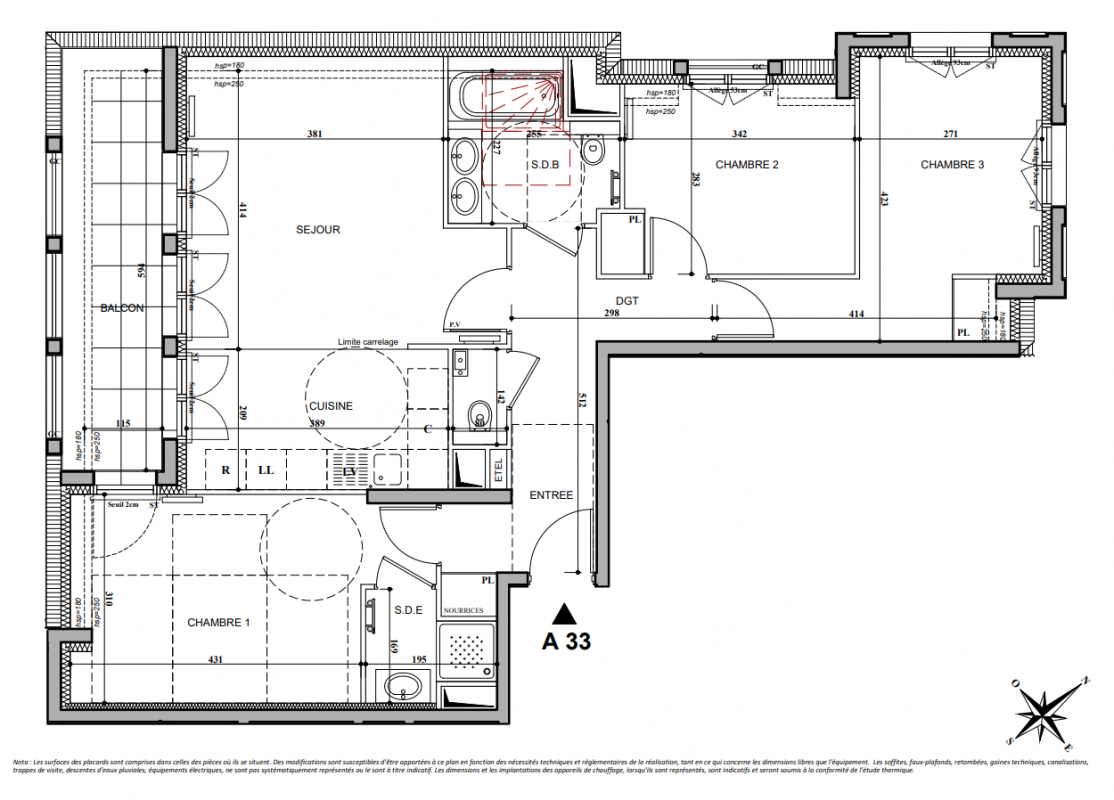 Plan du lot