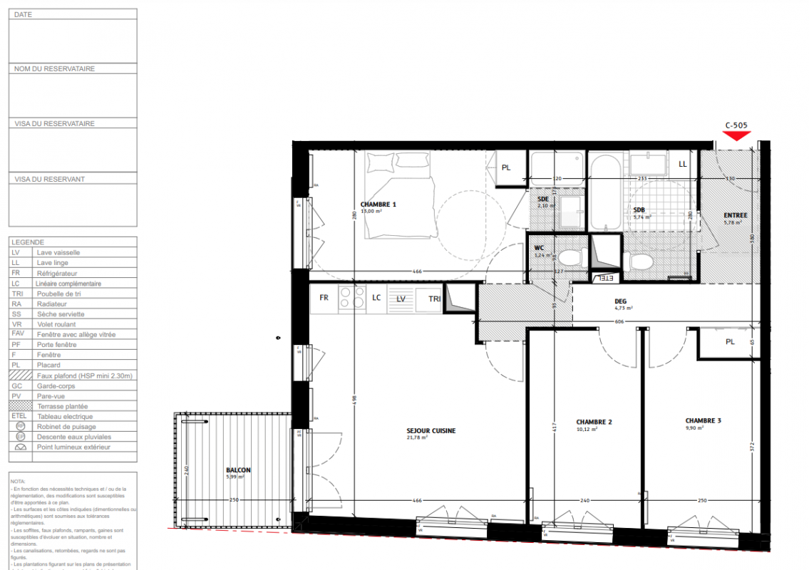 Plan du lot