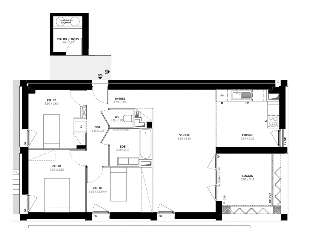 Plan du lot