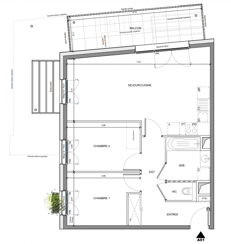 Plan du lot