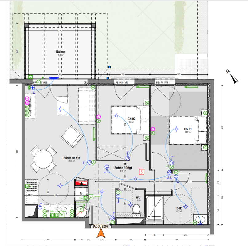 Plan du lot
