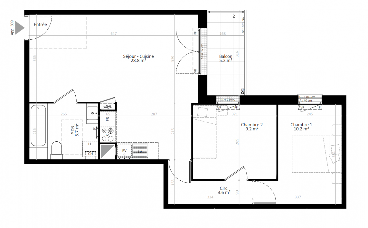 Plan du lot