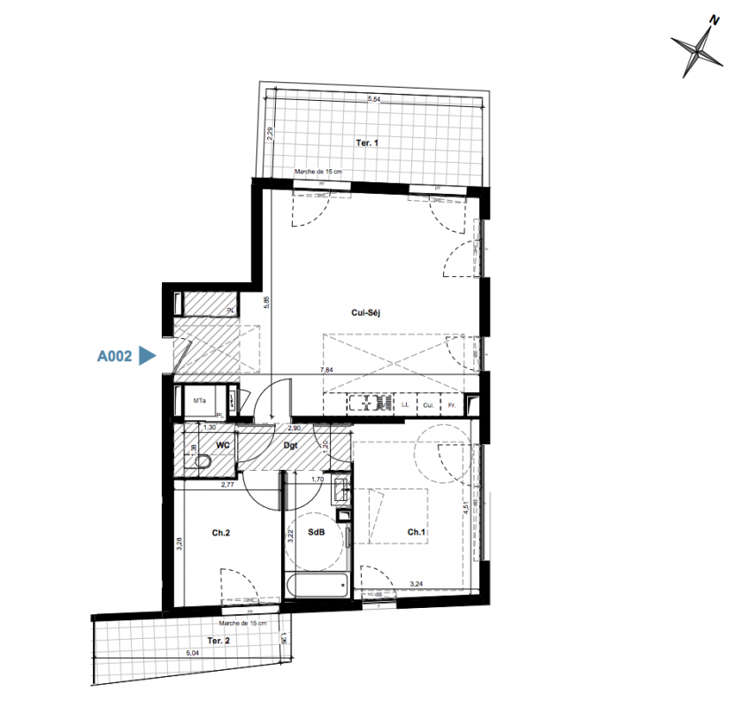 102 Gambetta à Aix-en-Provence, vue 1