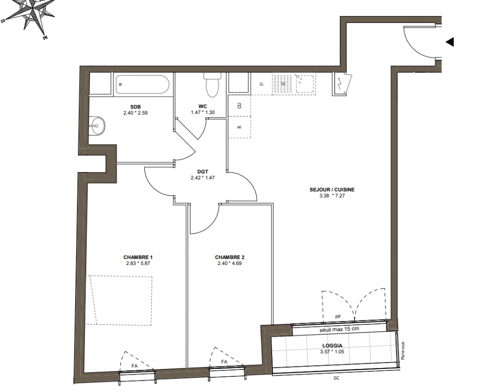 Plan du lot
