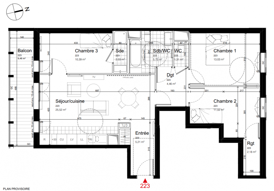 Plan du lot