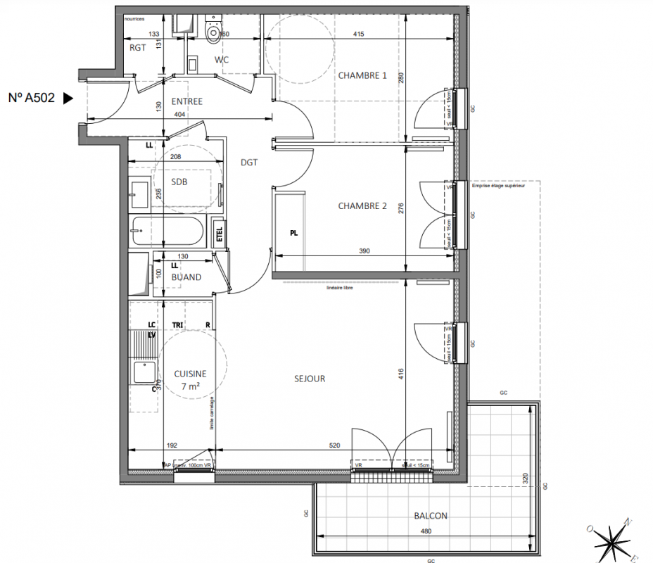 Plan du lot