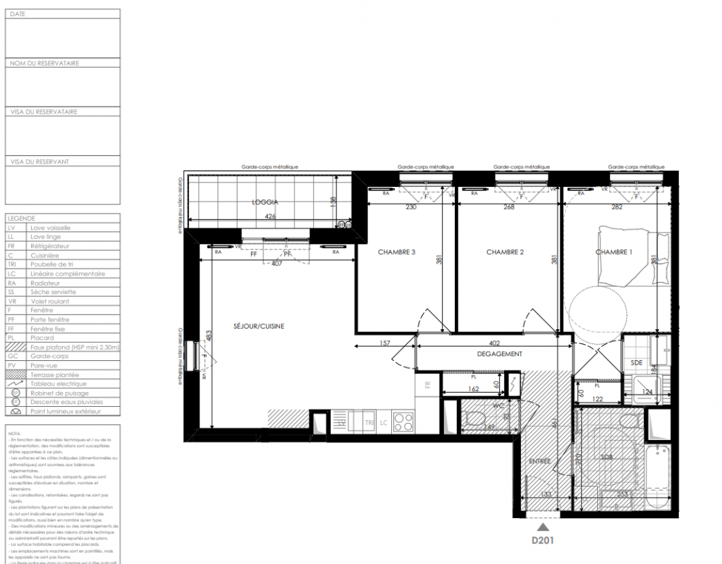 Plan du lot