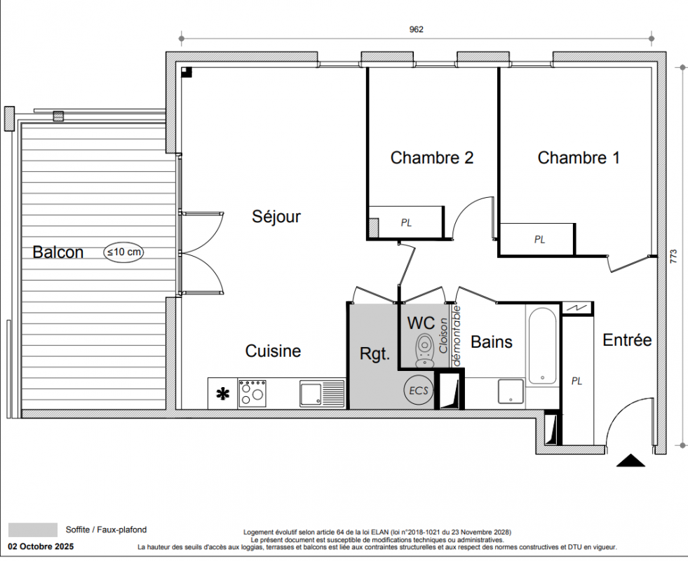 Plan du lot