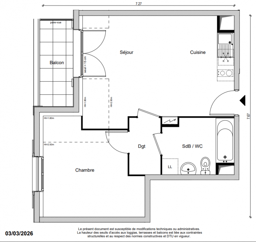 Plan du lot