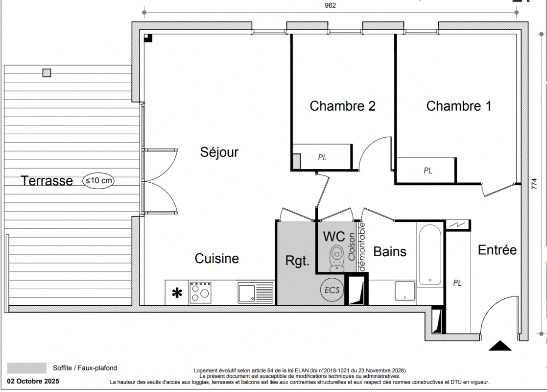 Plan du lot