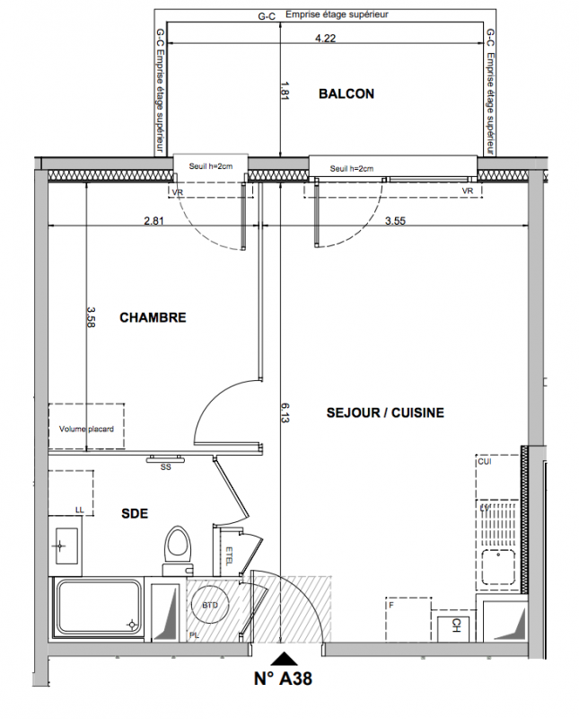 Plan du lot