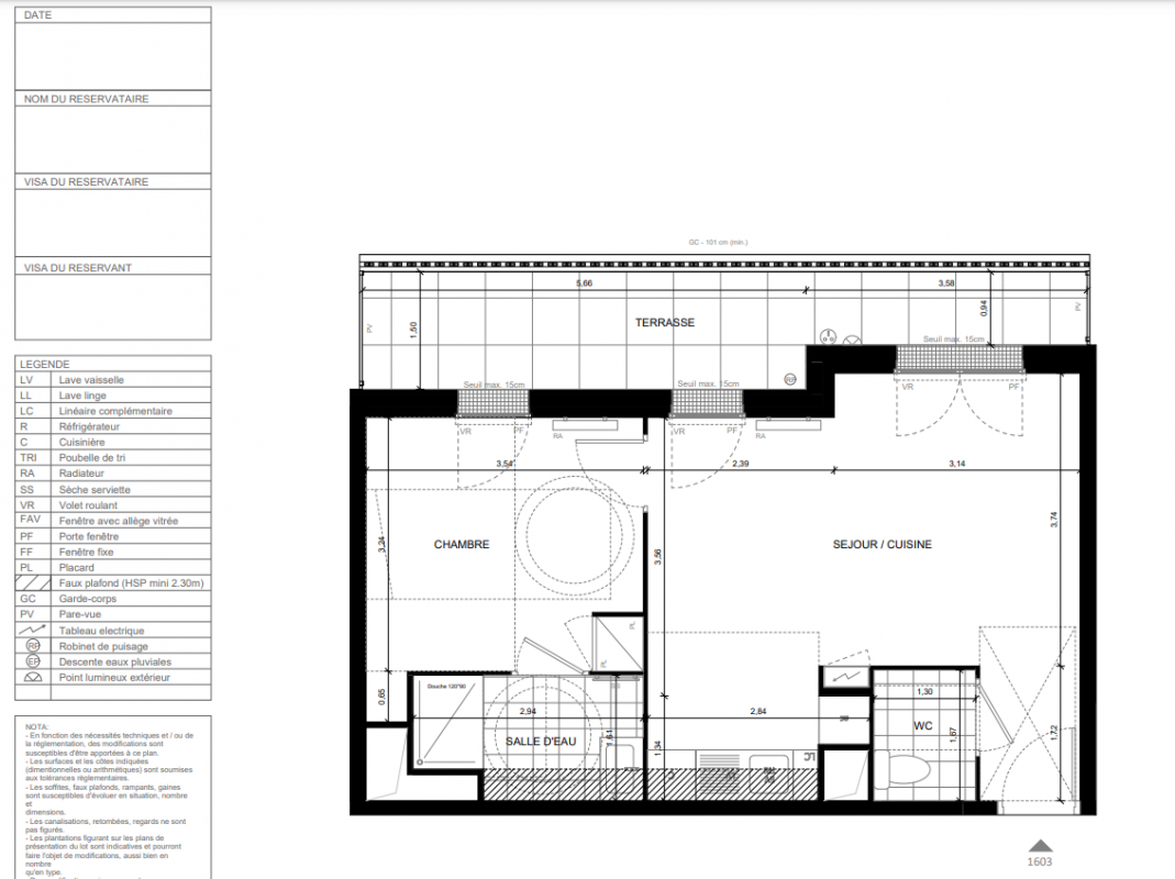 Plan du lot