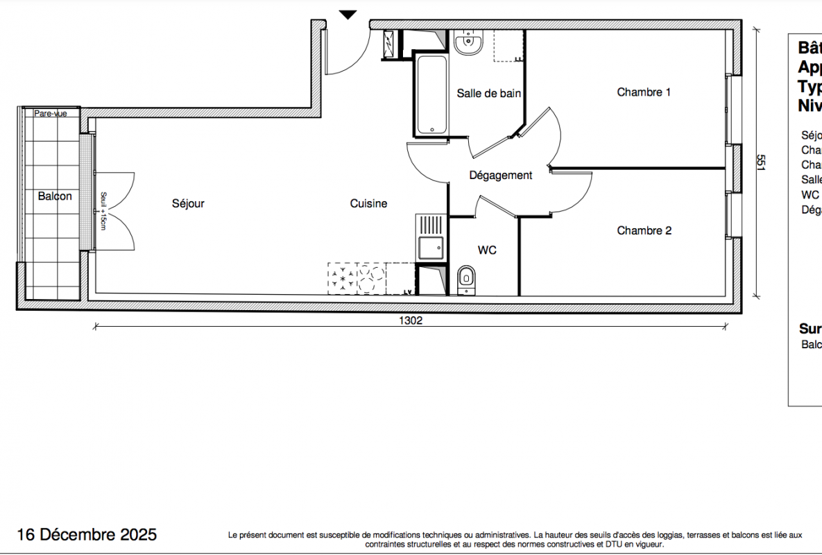 Plan du lot