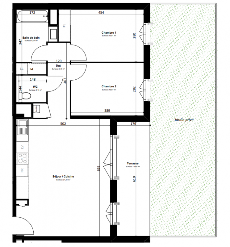 Plan du lot
