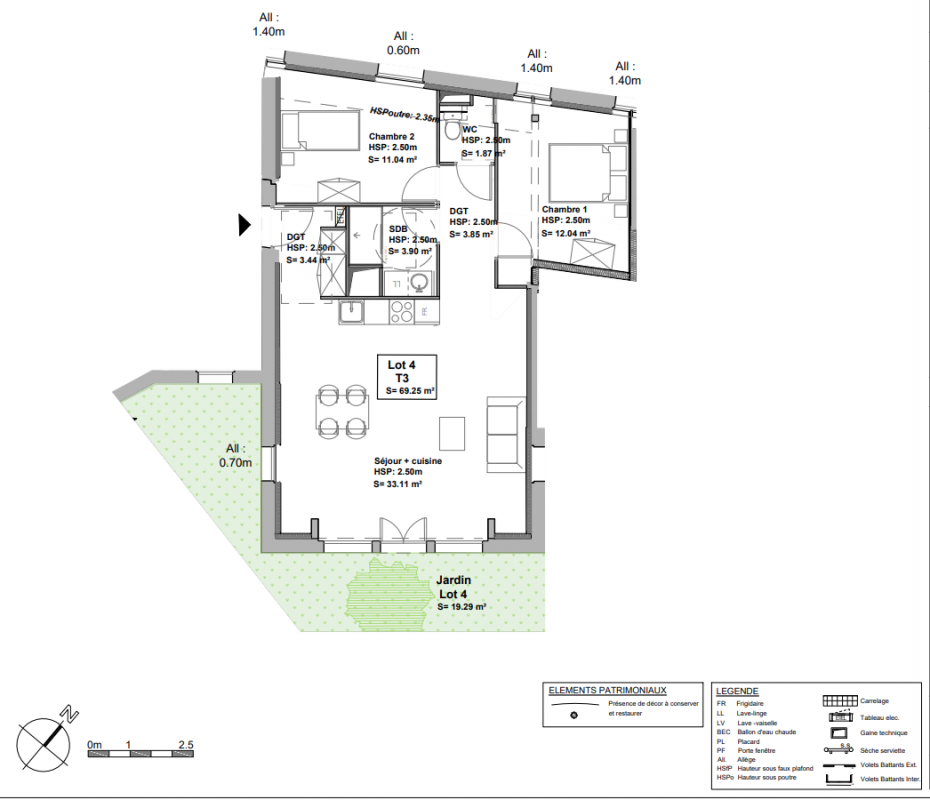 Plan du lot