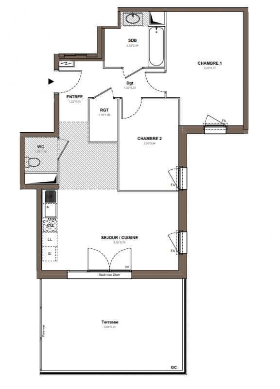 Plan du lot