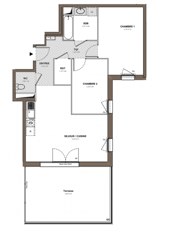 Plan du lot
