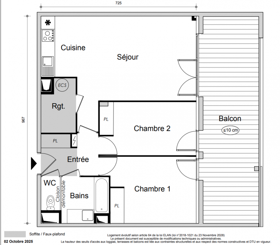Plan du lot