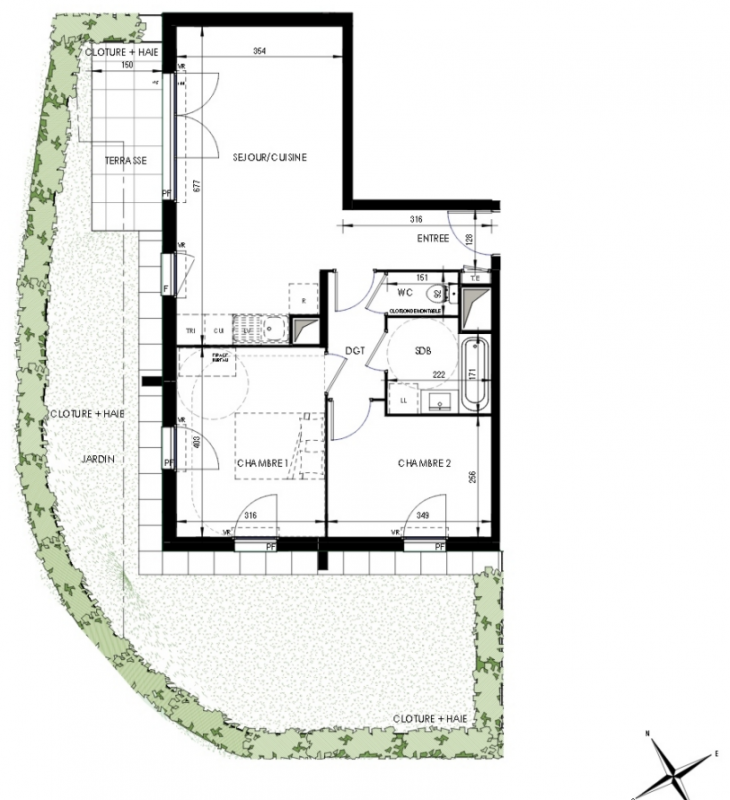 Plan du lot