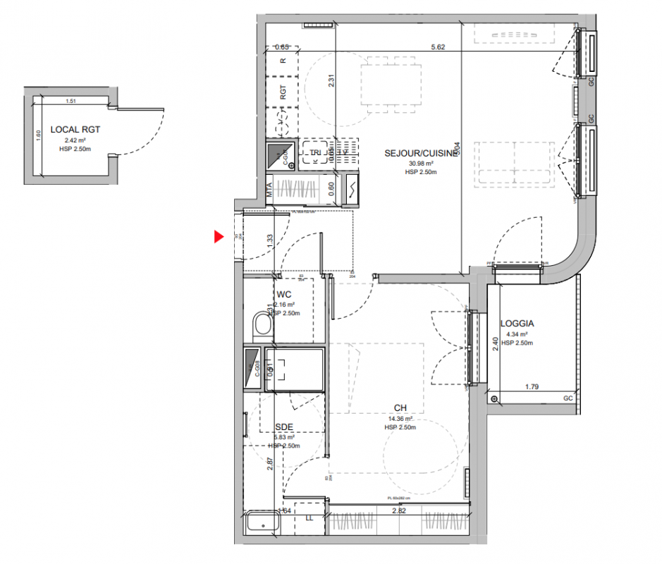 Plan du lot