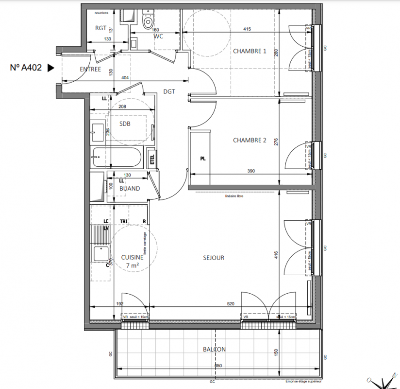 Plan du lot