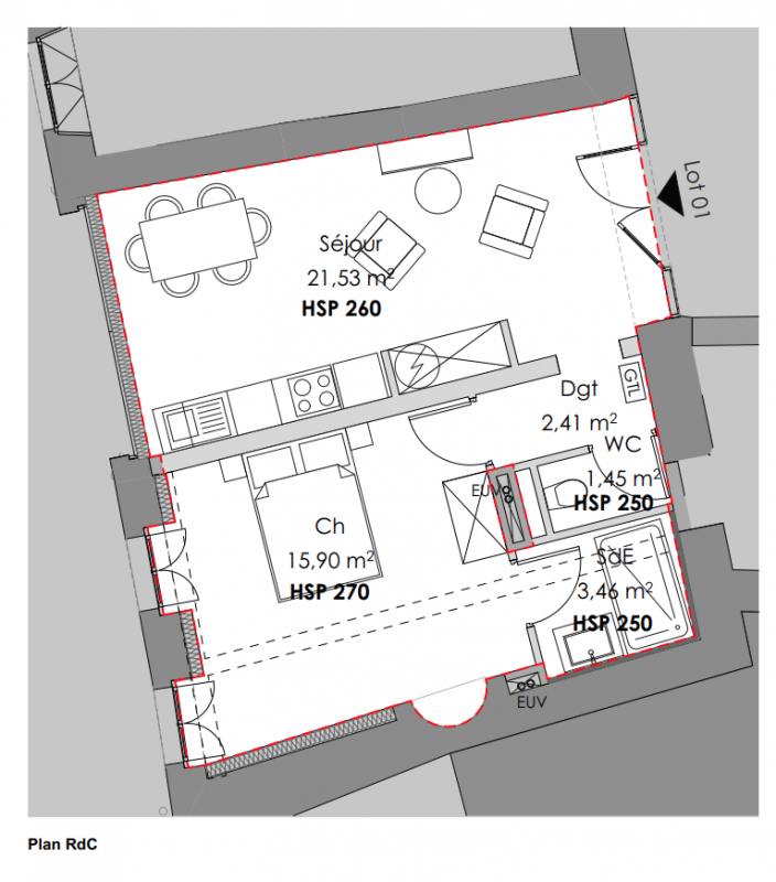 Plan du lot