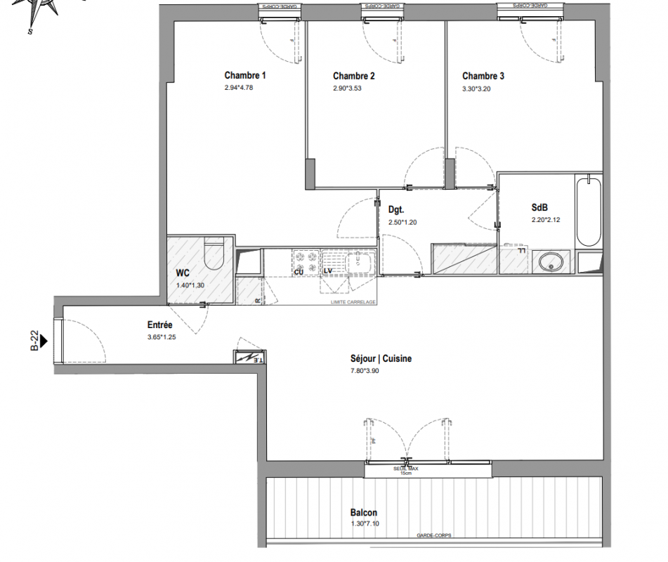 Plan du lot