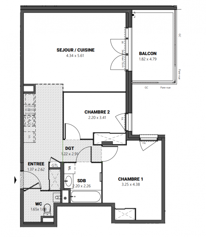 Plan du lot