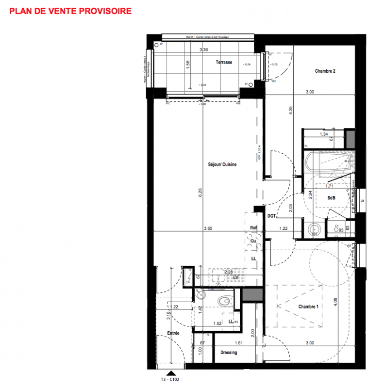 Plan du lot