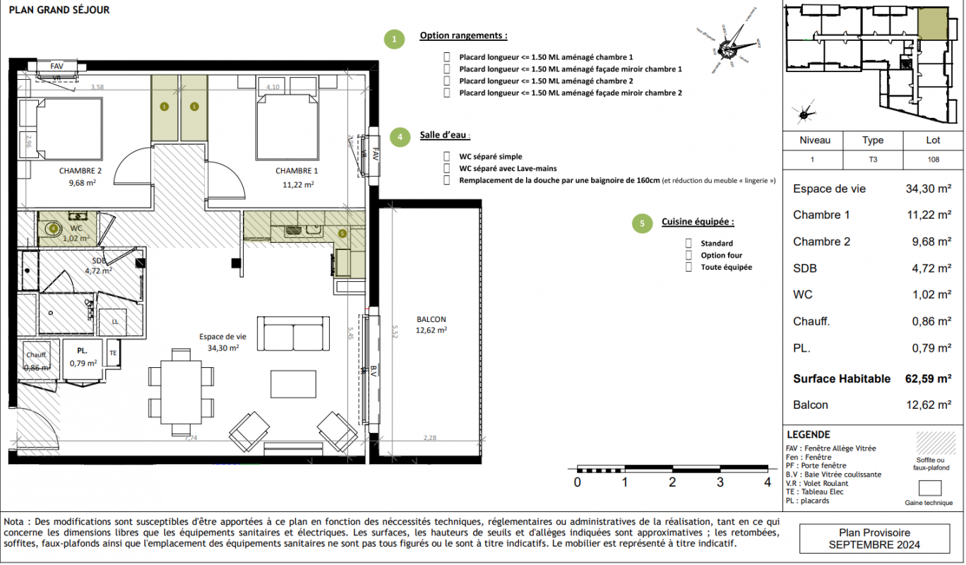 Plan du lot