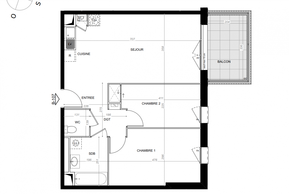 Plan du lot
