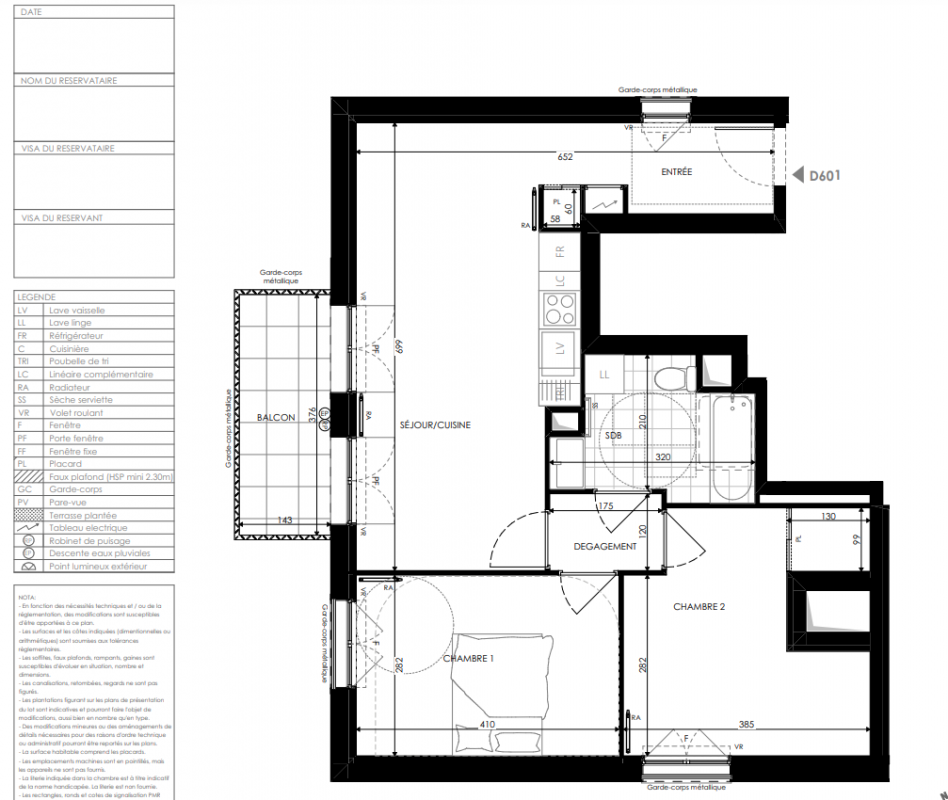 Plan du lot