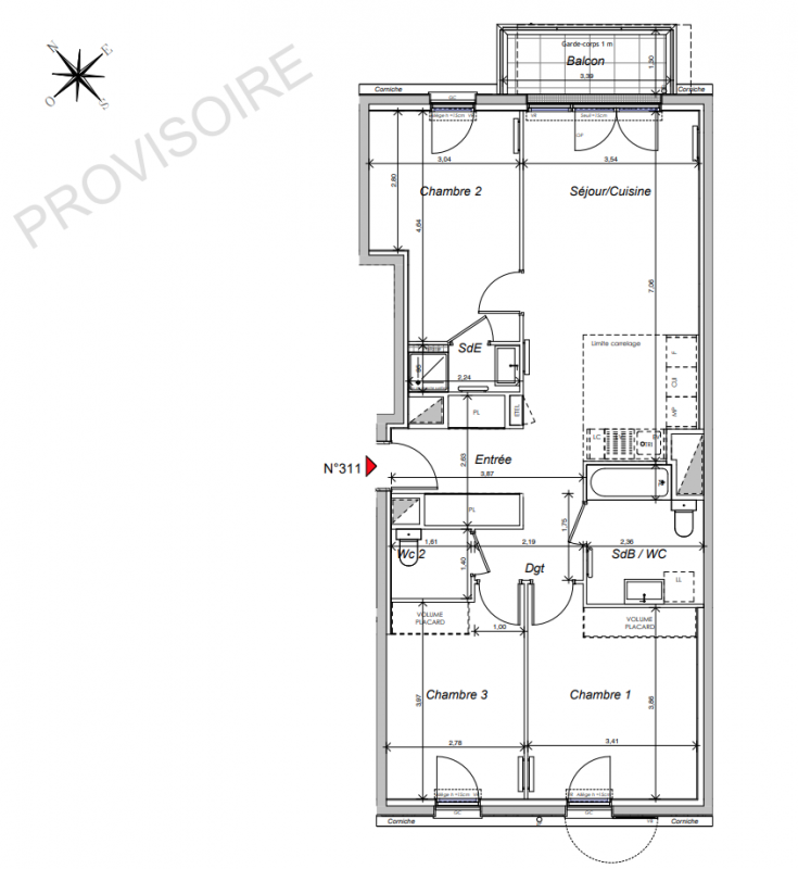 Plan du lot