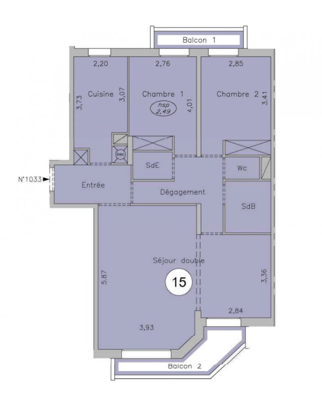 Plan du lot