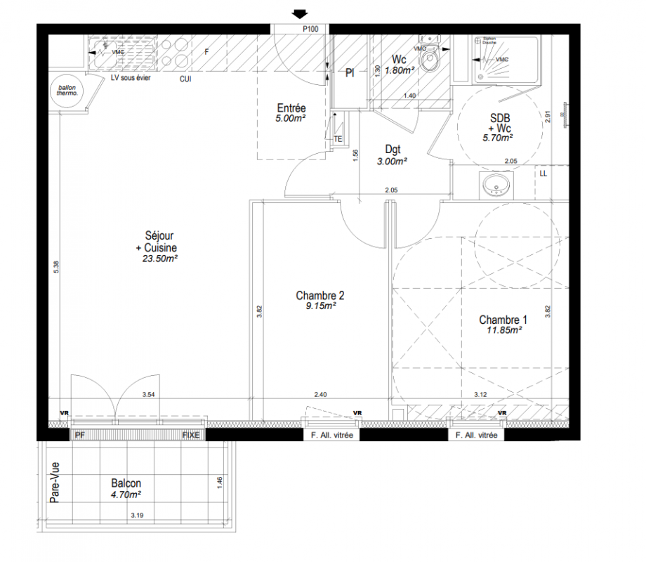 Plan du lot
