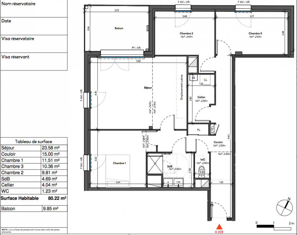 Plan du lot