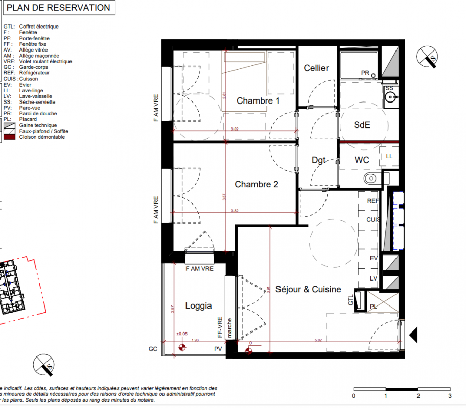Plan du lot