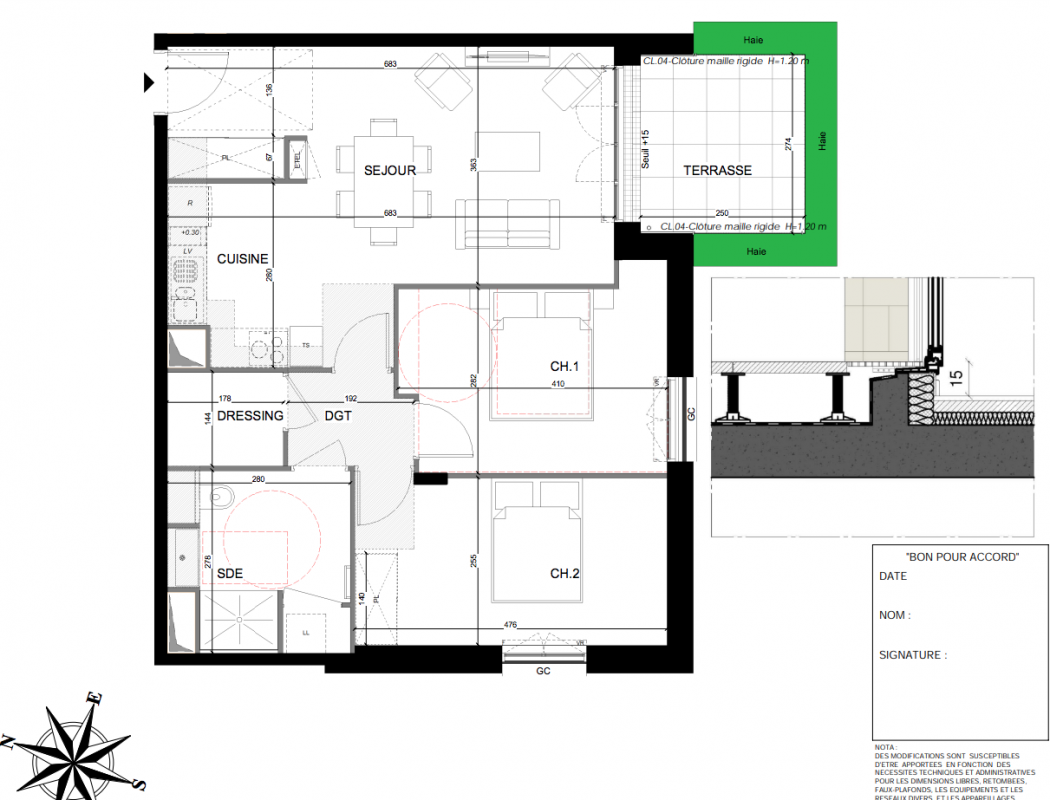 Plan du lot