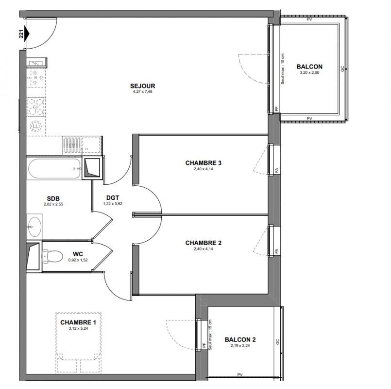 Plan du lot