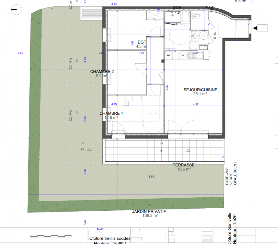 Plan du lot