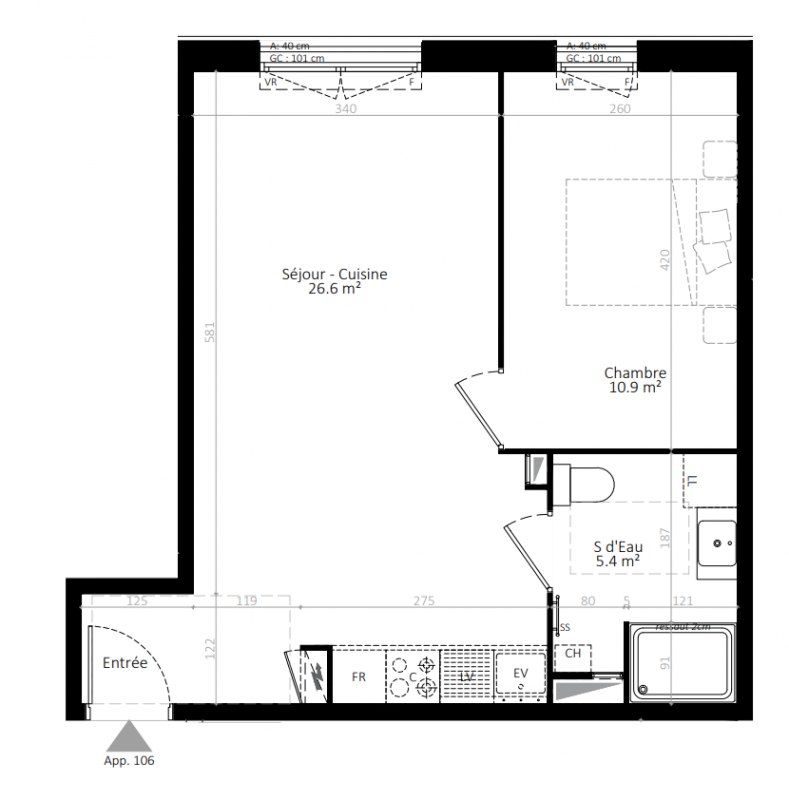 Plan du lot